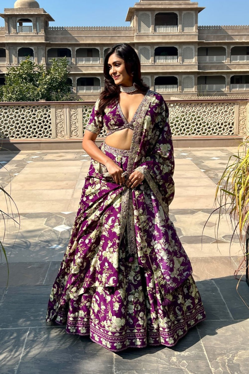 MRUNAL THAKUR IN AFRANA LEHENGA SET