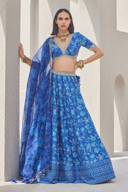 SAGE LEHENGA SET