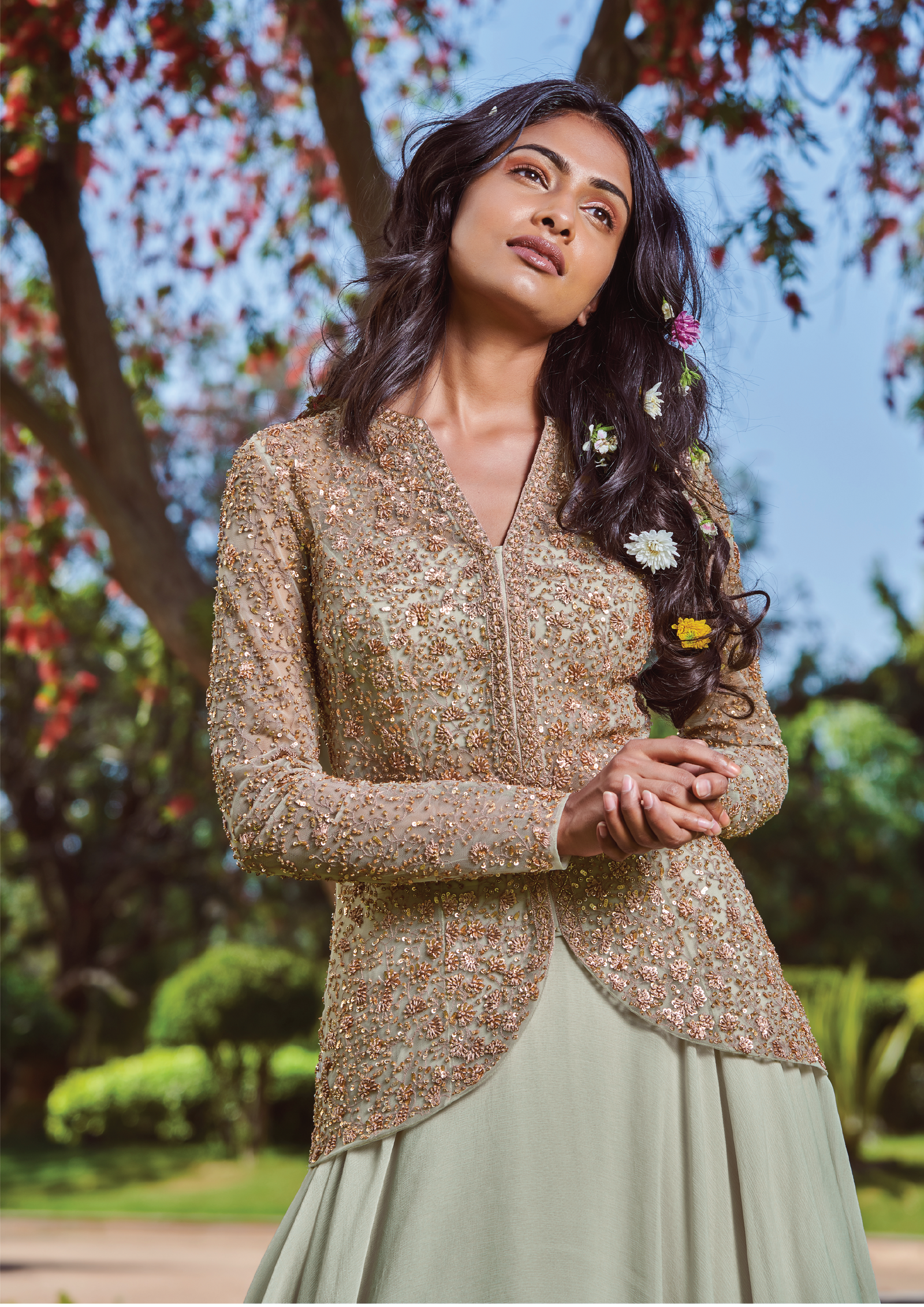 Winter Blazer And Skirt Sets Stone Autumn Winter Tweed Blazer And